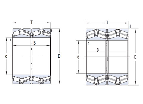 四列圓錐滾子軸承(CAD)