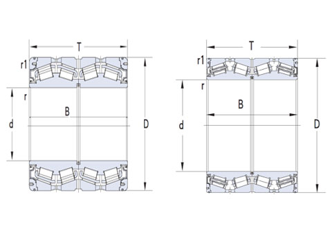 四列圓錐滾子軸承(CAD)