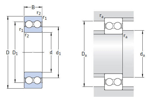 双列深沟球轴承画法图片