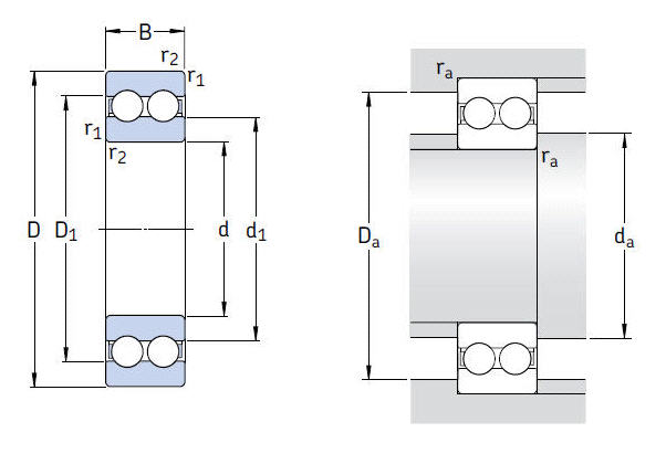 双列深沟球轴承d 70-100mm