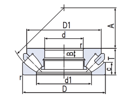 Thrust self aligning roller bearing (CAD)