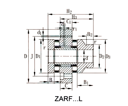 滚针组合双向推力滚子轴承ZARF..L优品 ZARF3080LTN 优品 HAWI