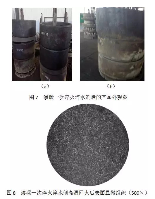 水剂介质在渗碳一次淬火中的应用