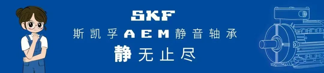 斯凯孚SKF重磅推出AEM静音系列电机专用轴承