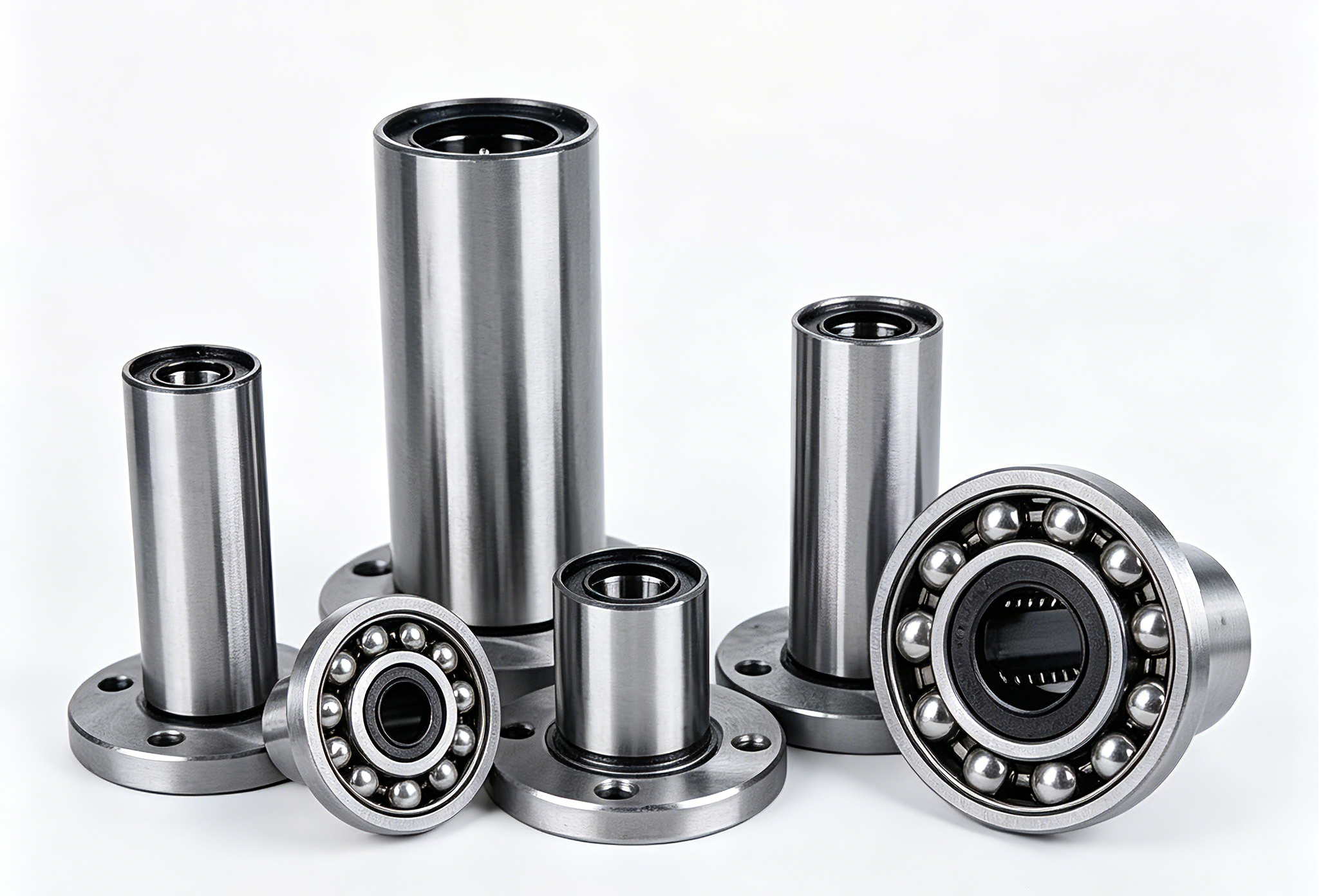 Linear Ball Bearings: Complete Series, Models, Specs & Industrial Applications  1. What Are Linear Ball Bearings? Linear ball bearings, also known as linear bushings, are core linear motion components matched with solid cylindrical shafts. They realize un