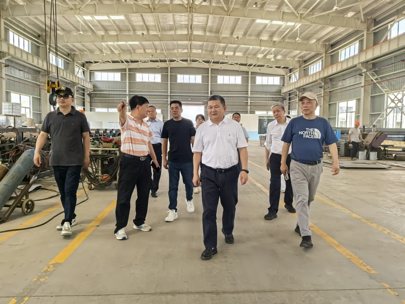 临平区装备行业协会会长周俊良一行莅临竞舟轴承江苏产业园参观指导